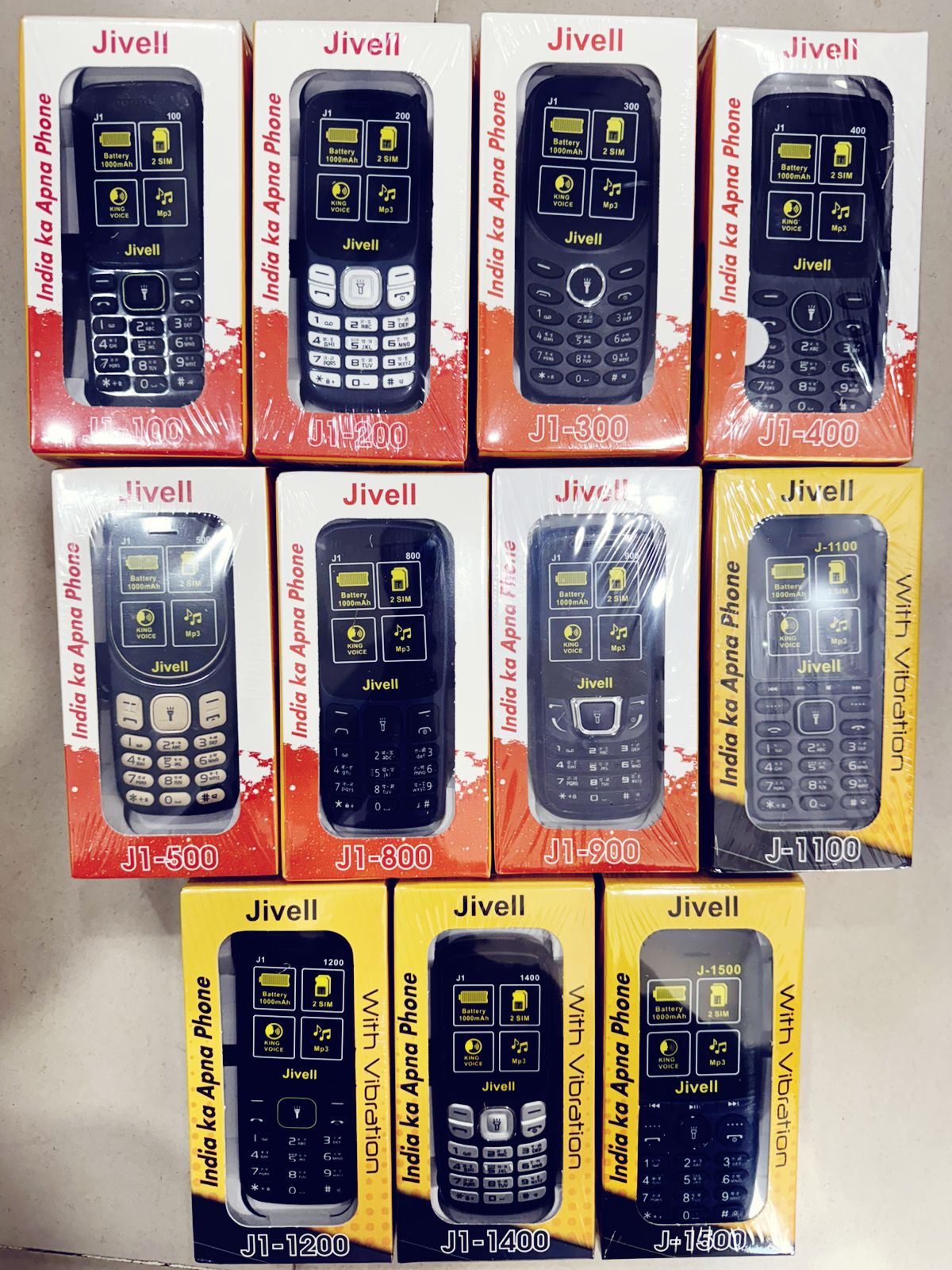 Jivell 1.8 colour full display keypad phone