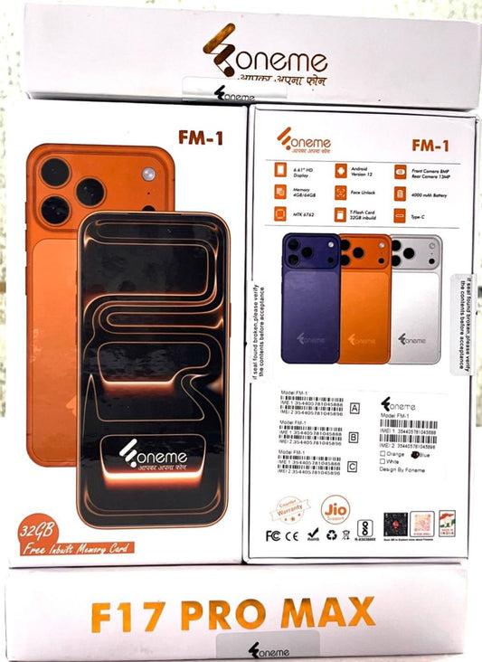 Foneme f17 pro max smart phone