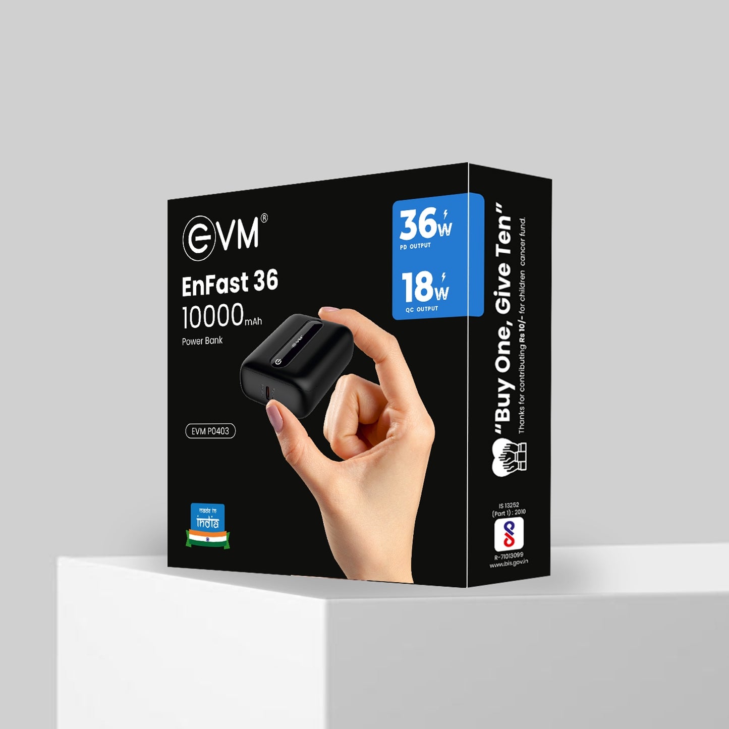Evm Enfast 36W Super fast 10000 mAh Power bank