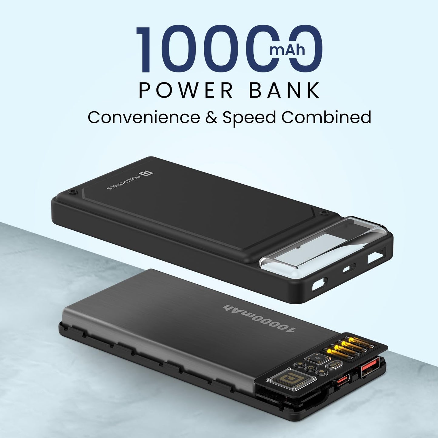 Portronics Luxcell C 10K 10000 mAh 22.5W Fast Charging Power Bank