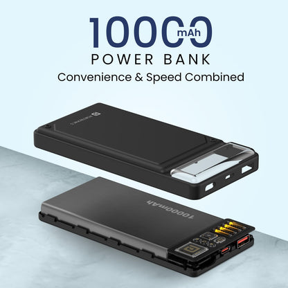 Portronics Luxcell C 10K 10000 mAh 22.5W Fast Charging Power Bank