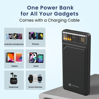 Portronics Luxcell C 10K 10000 mAh 22.5W Fast Charging Power Bank