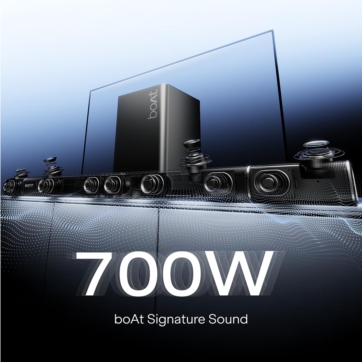 boAt Aavante Prime 7.1.4 7050DA,Dolby Atmos,W/L Satellites