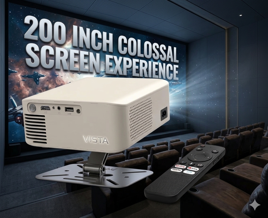 Xome Vista Ultra HD 4K Smart LED Projector With 8000 Lumens