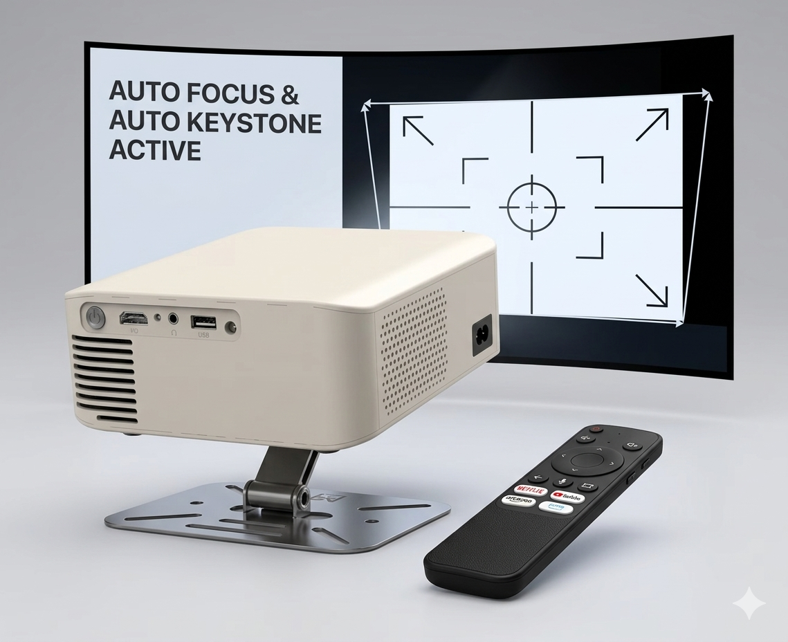 Xome Vista Ultra HD 4K Smart LED Projector With 8000 Lumens