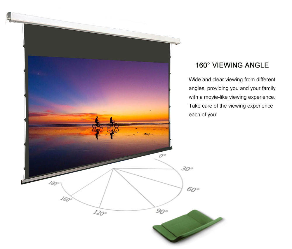 ALR Electric Projector Screen for Long Throw Projector 120Inch Home Theater Motorized Projection Screen 16:9