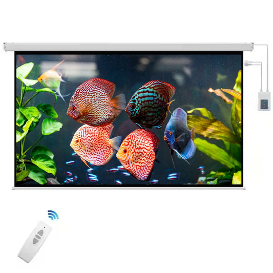 100 Inch 16:9 Electric + Remote Motorized Projector Screen