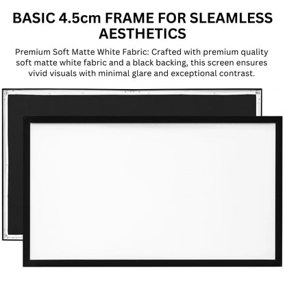 120 Inch 16:9 Basic Fixed Frame Projector Screen