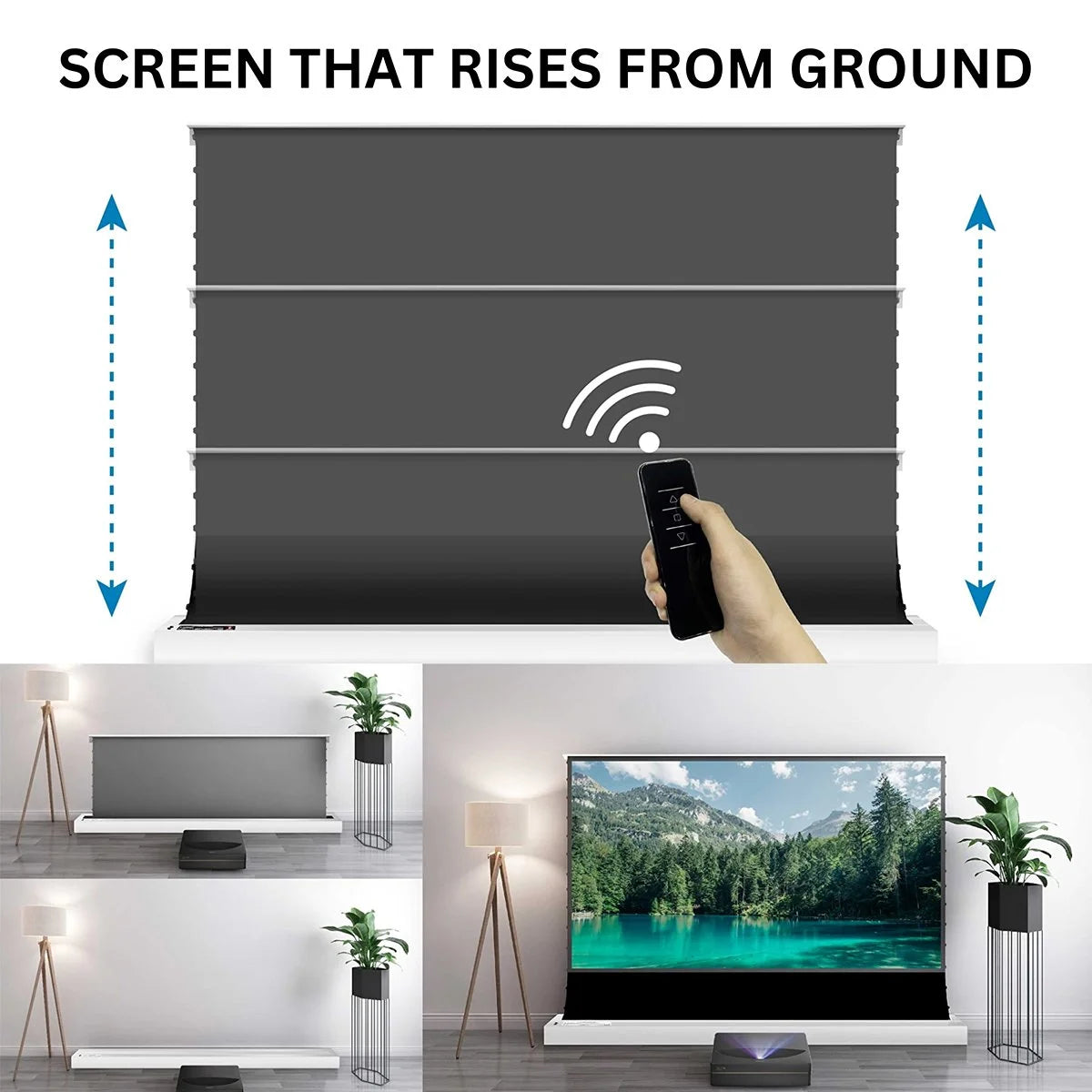120 Inch 16:9 Floor Rising Projector Screen