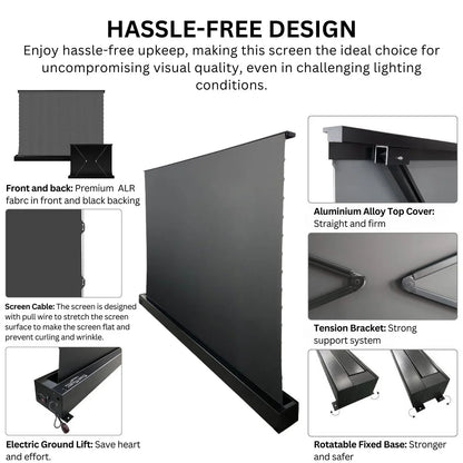 120 Inch 16:9 Floor Rising Projector Screen