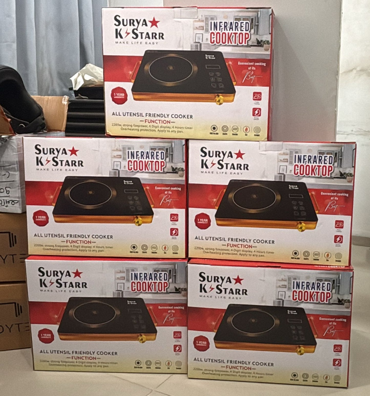 Surya k Star Infrared Induction Cooker Induction Stove Model SK 1100 two side handle