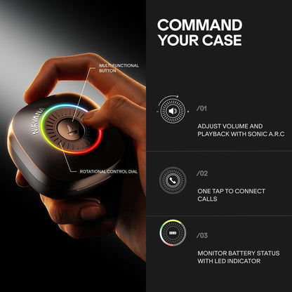 boAt 2026 Launch Nirvana Crown, SONIC ARC, LEDs, Haptic Feedback,50dB Hybrid ANC,Spatial Audio, 6 Mic ENx