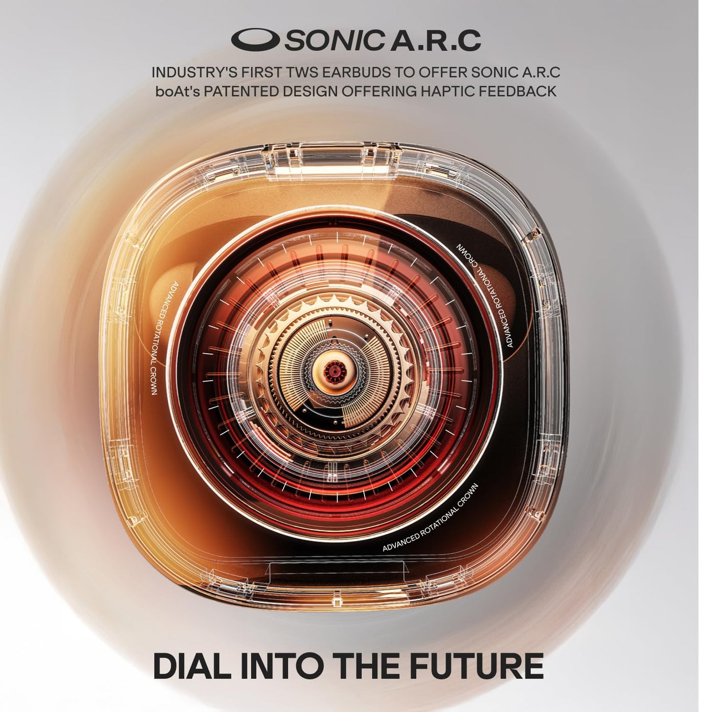 boAt 2026 Launch Nirvana Crown, SONIC ARC, LEDs, Haptic Feedback,50dB Hybrid ANC,Spatial Audio, 6 Mic ENx